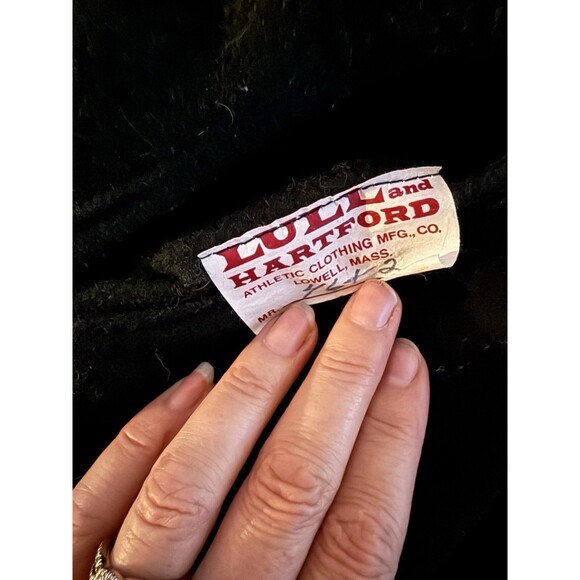 Vintage 80s Letterman’s varsity Jacket Ipswich Massachusetts 42 Leather‎ Wool - Picture 5 of 8